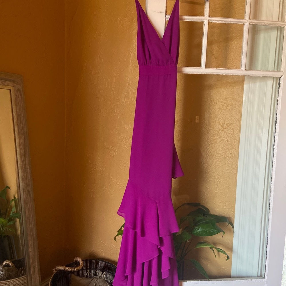 Fame & Partners High Low Ruffle Dress